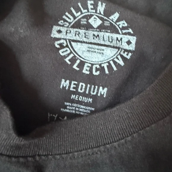 Men's Sullen Art Co Death Dealer Black Skulls Tattoo Biker Tee T-Shirt Med NWT - Picture 6 of 8